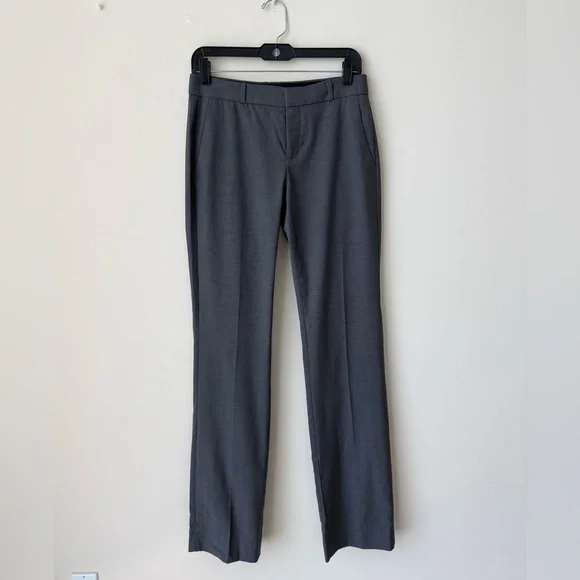Banana Republic Women's Navy and Dark Gray Straight Leg Pants - Picture 3 of 13